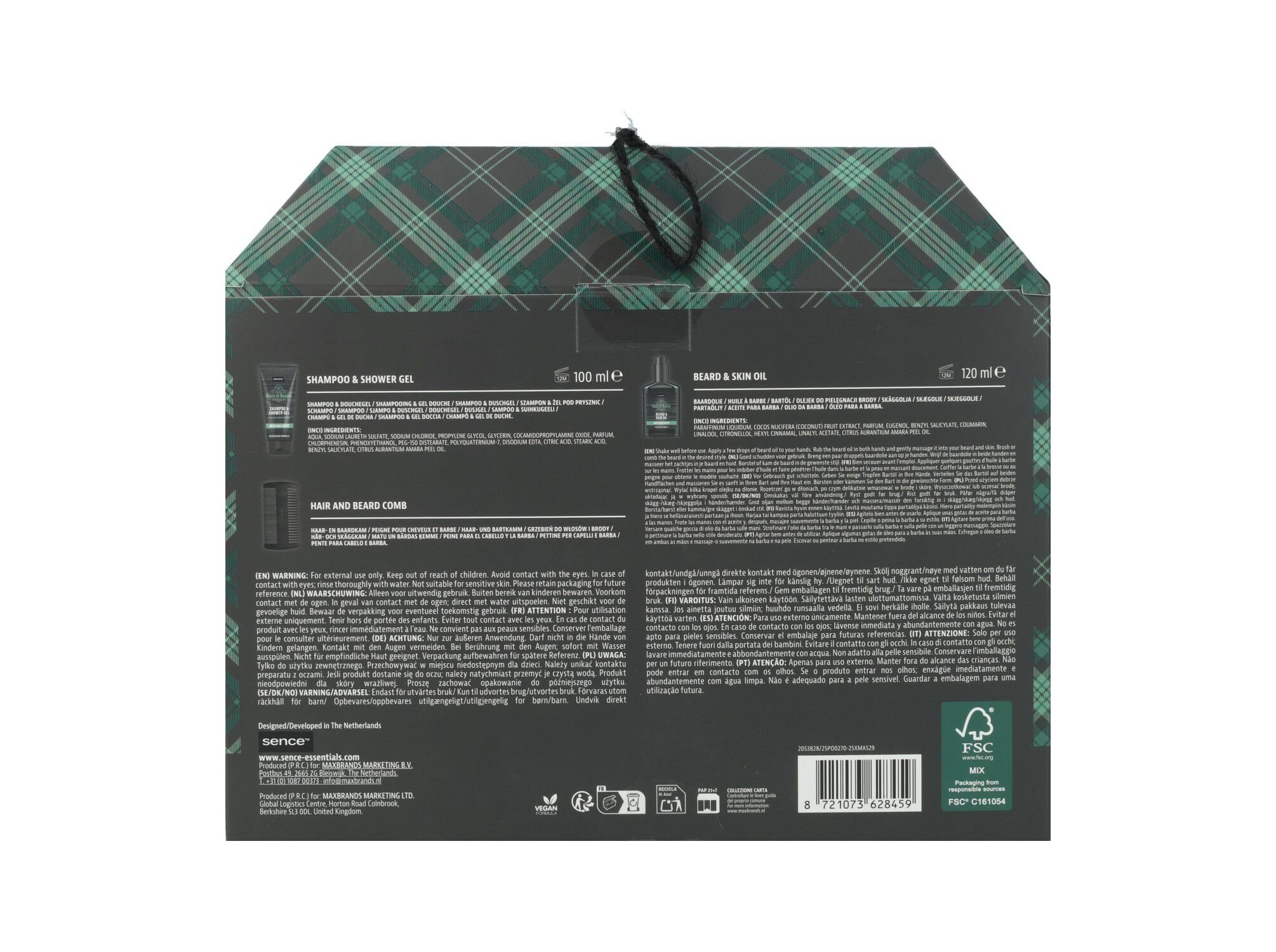 CONJUNTO SENCE COLLECTION BARBA FOR MEN HOUSE OF BARBER image number 2