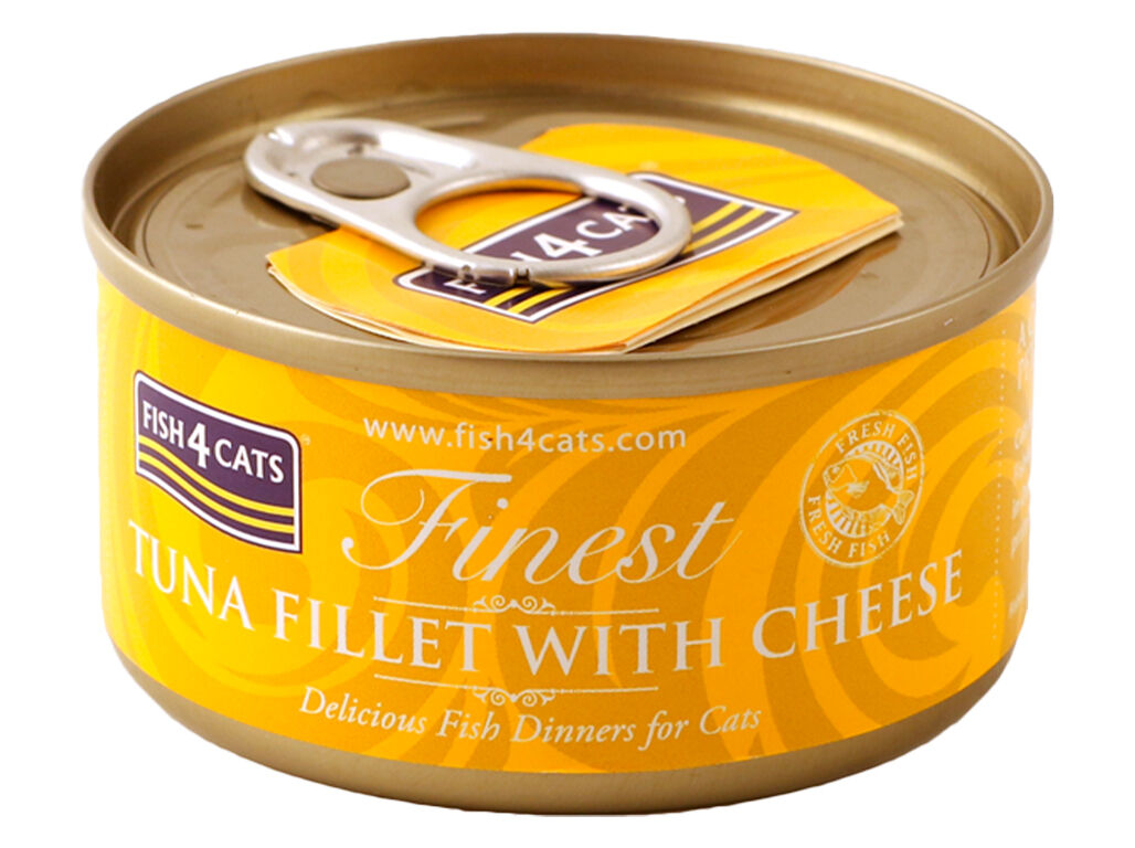 COMIDA H&Uacute;MIDA GATO FISH4CATS ATUM E QUEIJO 70G image number 1