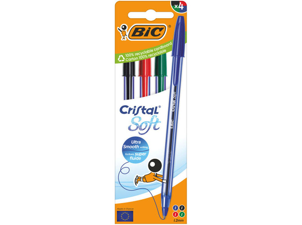 ESFEROGR&Aacute;FICA SOFT BIC SORTIDO 4 UNIDADES