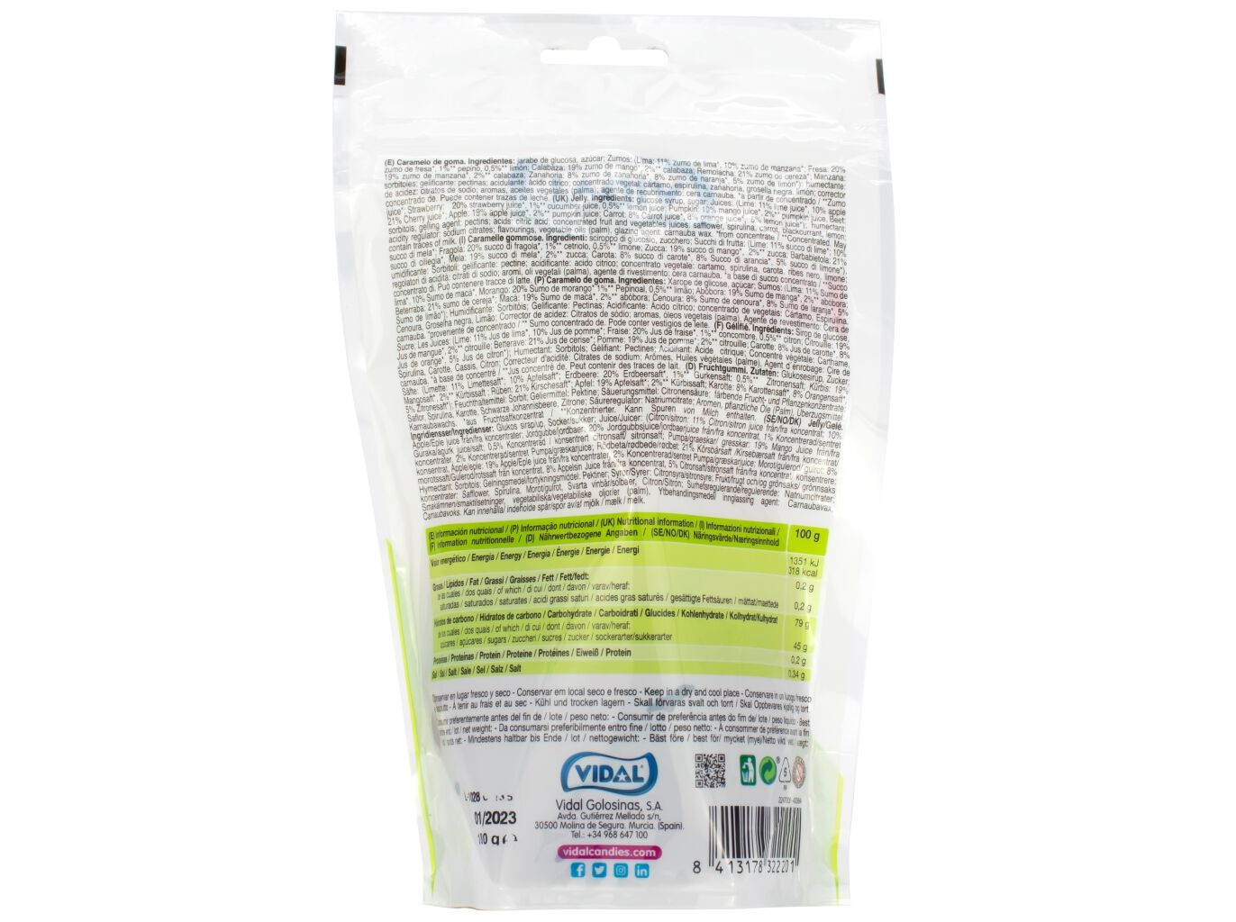 GOMAS VIDAL NATURALL FRUIT&VEGGIE 180G image number 1