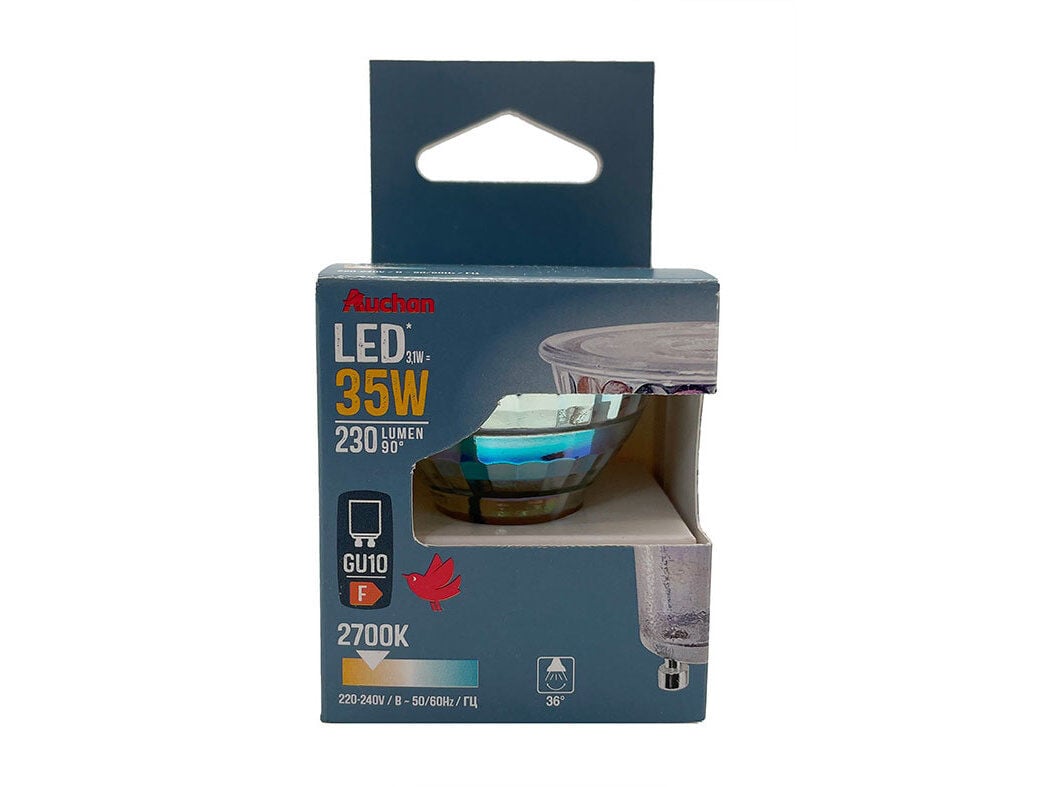 L&Acirc;MPADA LED AUCHAN GU10 35W LUZ AMARELA image number 0
