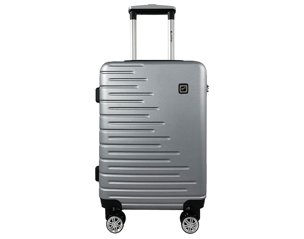 MALA DE CABINE R&Iacute;GIDA AIRPORT CINZENTO 8 RODAS 55CM