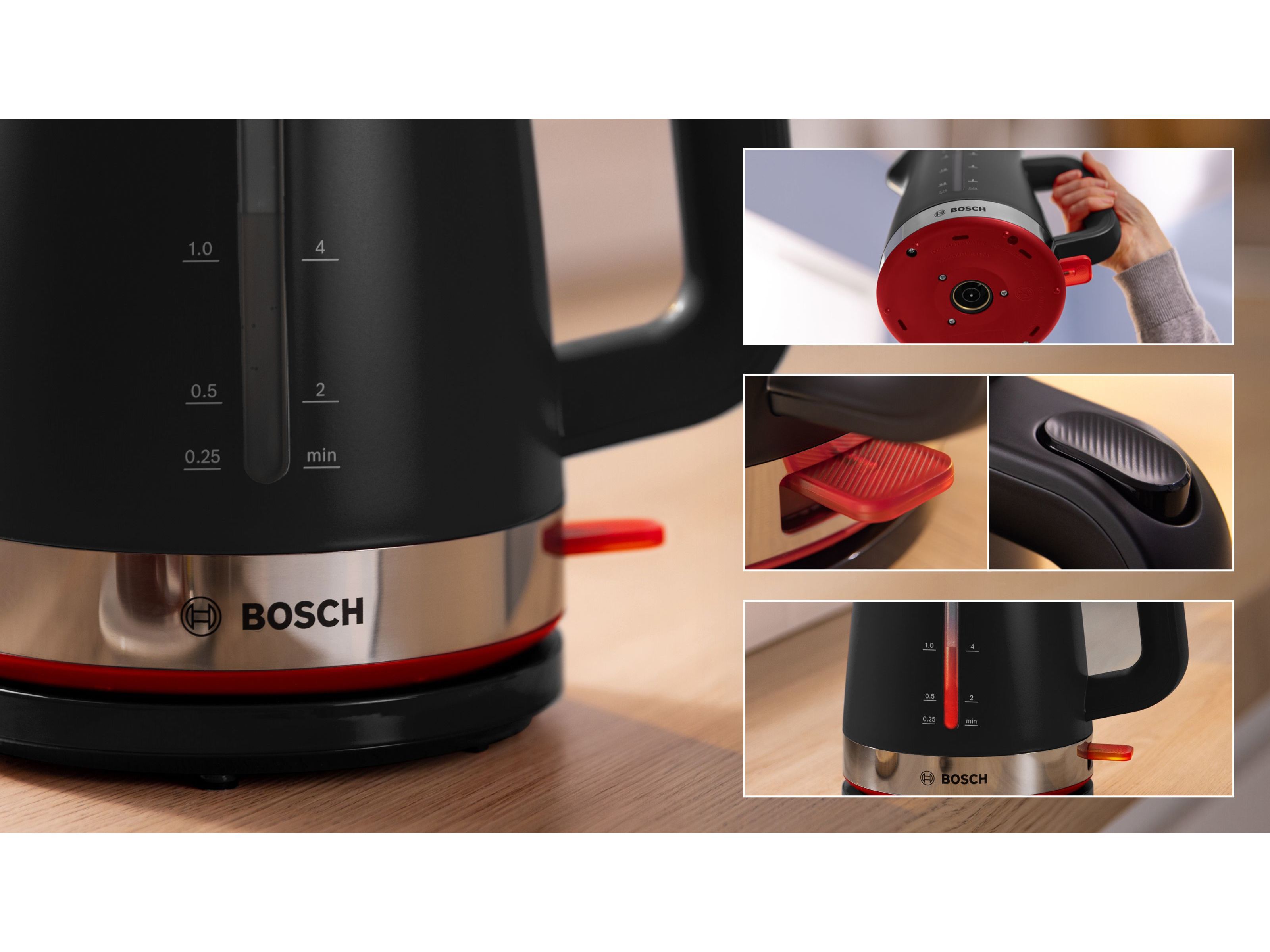 JARRO EL&Eacute;TRICO BOSCH TWK4M223 PRETO MYMOMENT 2400W image number 4