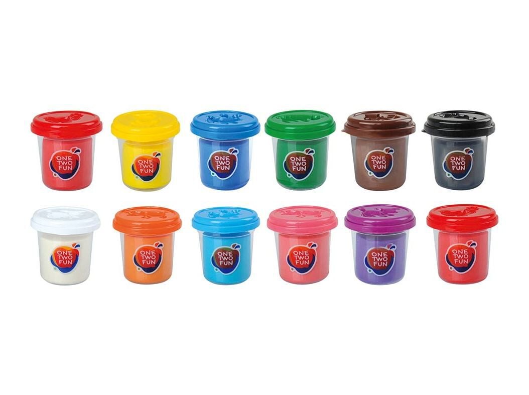 PASTA DE MOLDAR ONE TWO FUN 6+6 POTES image number 1