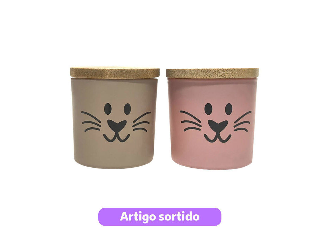 VELA PERFUMADA ACTUEL COM CASTI&Ccedil;AL VIDRO/BAMBOO MODELOS SORTIDOS