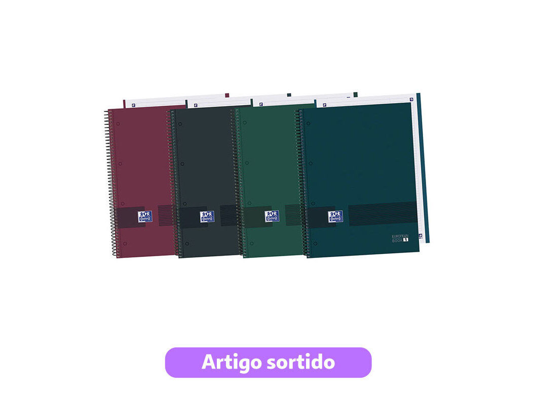 CADERNO ESPIRAL OXFORD&YOU A4 QUADRICULADO 80 FOLHAS CORES SORTIDAS image number 0