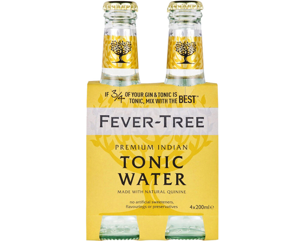 &Aacute;GUA FEVER TREE T&Oacute;NICA INDIAN TONIC 4X0.20L