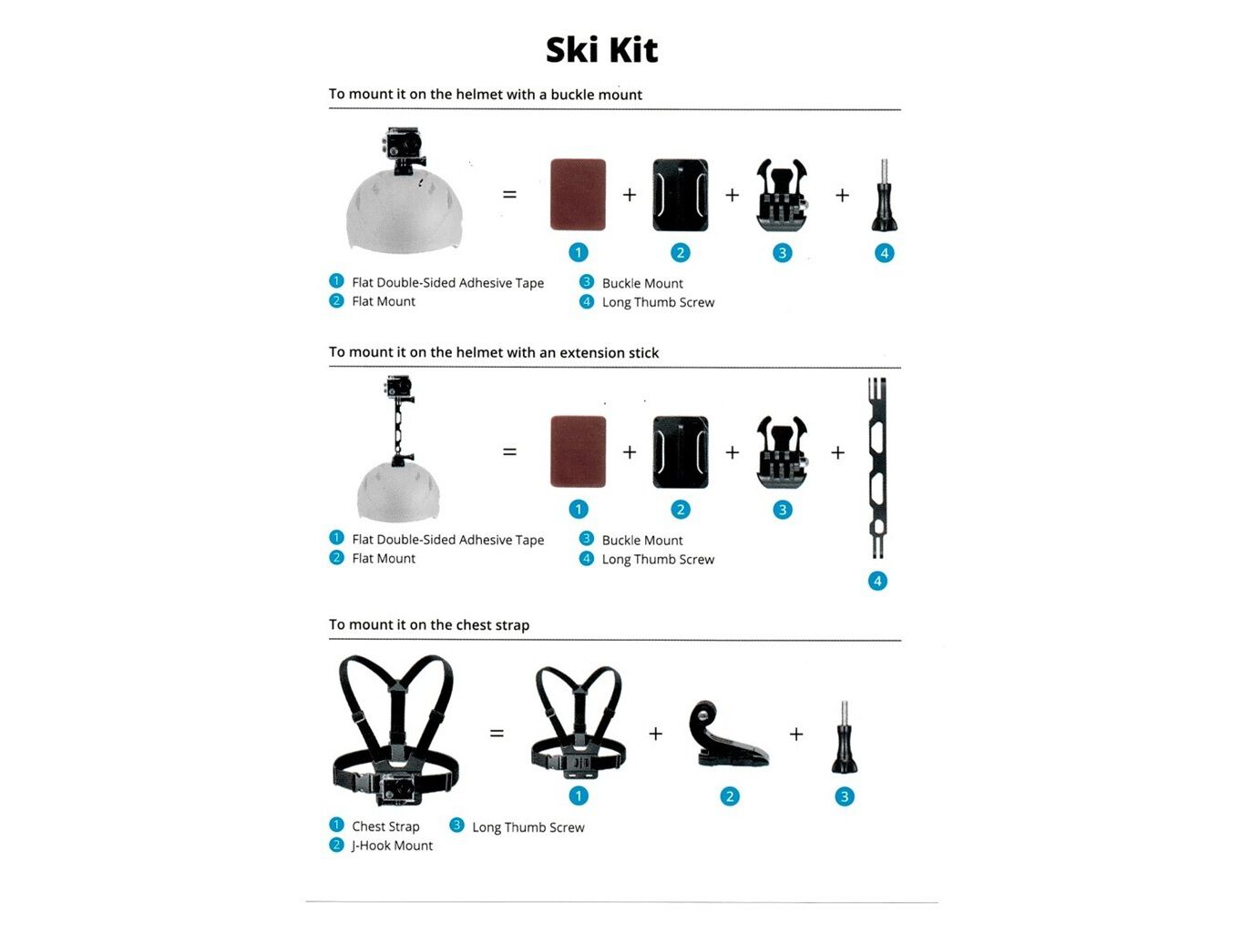 ACESS&Oacute;RIOS KIT ACESS SKI AKASO SYAC0071-BK image number 1