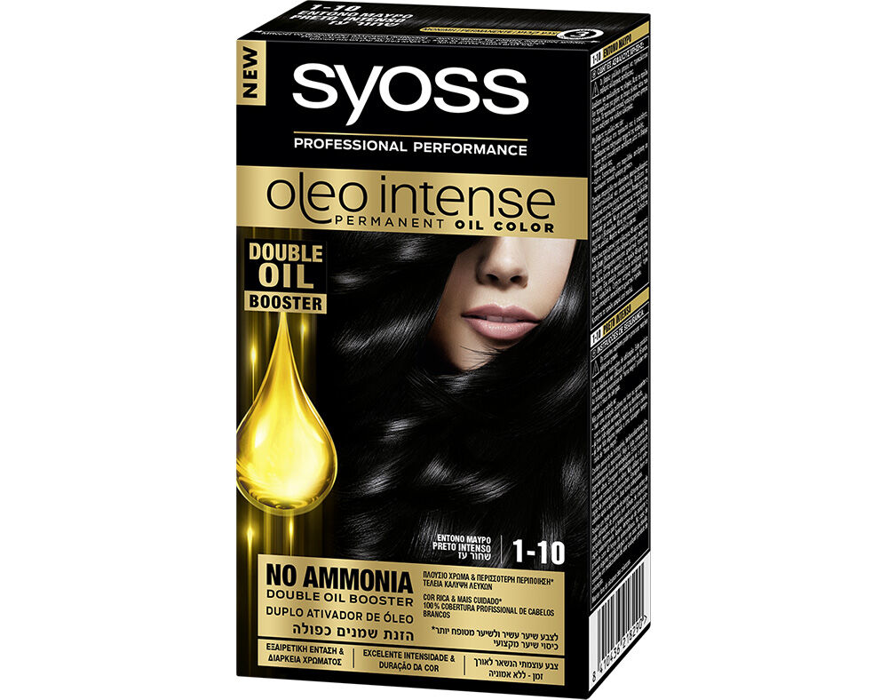 COLORA&Ccedil;&Atilde;O SYOSS &Oacute;LEO INTENSE1-10 PRETO INTENSO