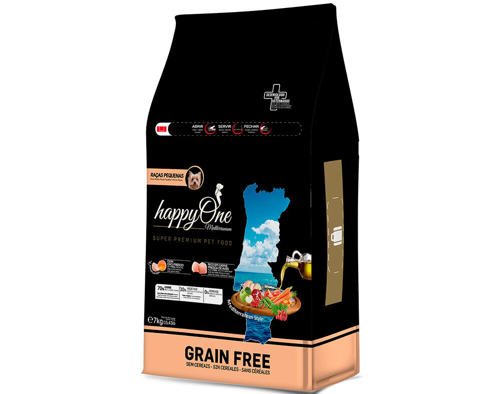 RA&Ccedil;&Atilde;O HAPPYONE MEDITERRANEUM C&Atilde;O RA&Ccedil;A PEQUENA 7 KG* image number 0