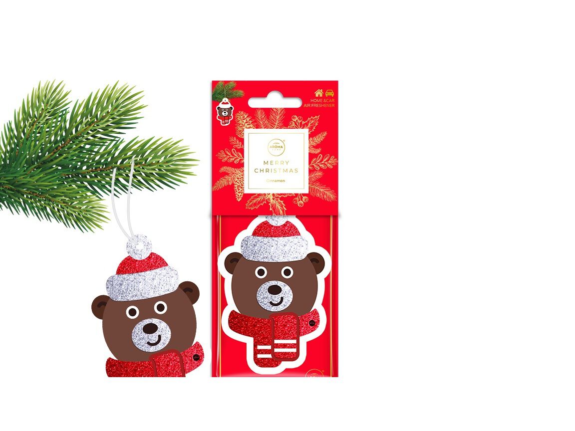 AMBIENTADOR AUTO AROMA CAR BEAR APPLE & CINAMON 30D image number 0