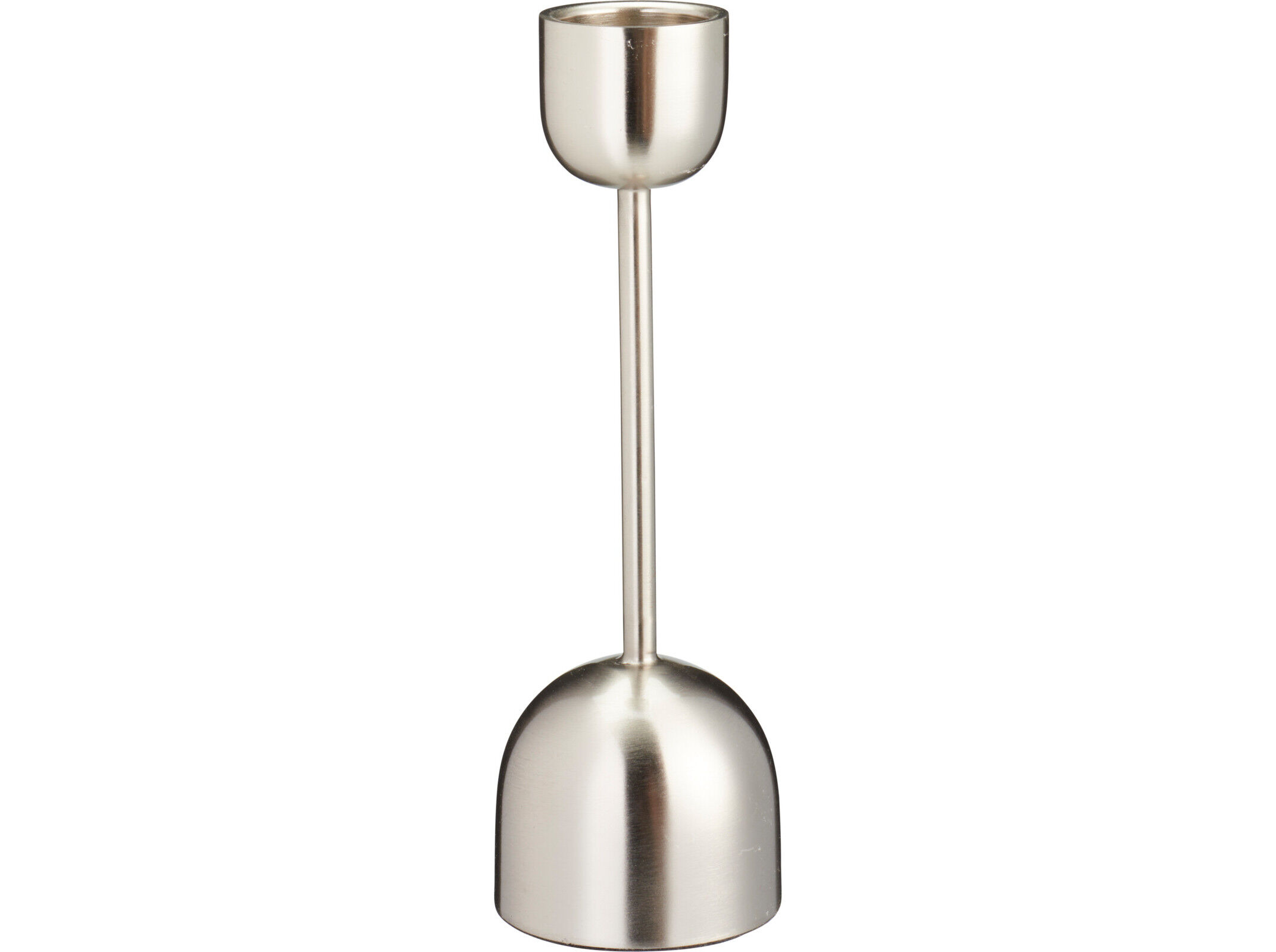 SUPORTE DE VELA FERRO / PRATEADO 8X8X25CM image number 2