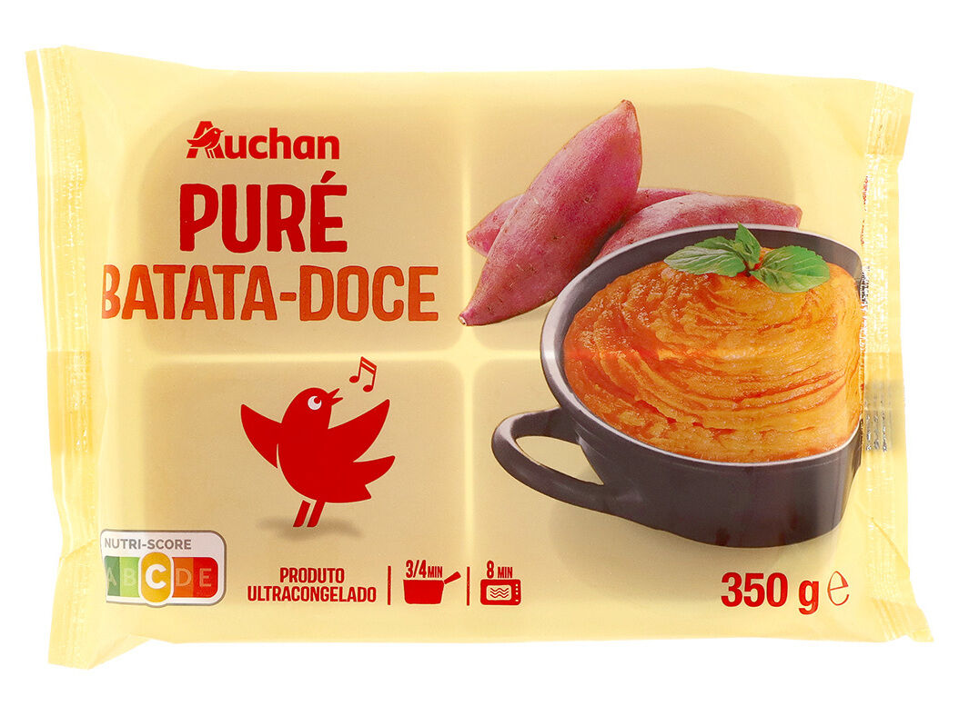 PUR&Eacute; BATATA-DOCE AUCHAN ULTRACONGELADO 350G