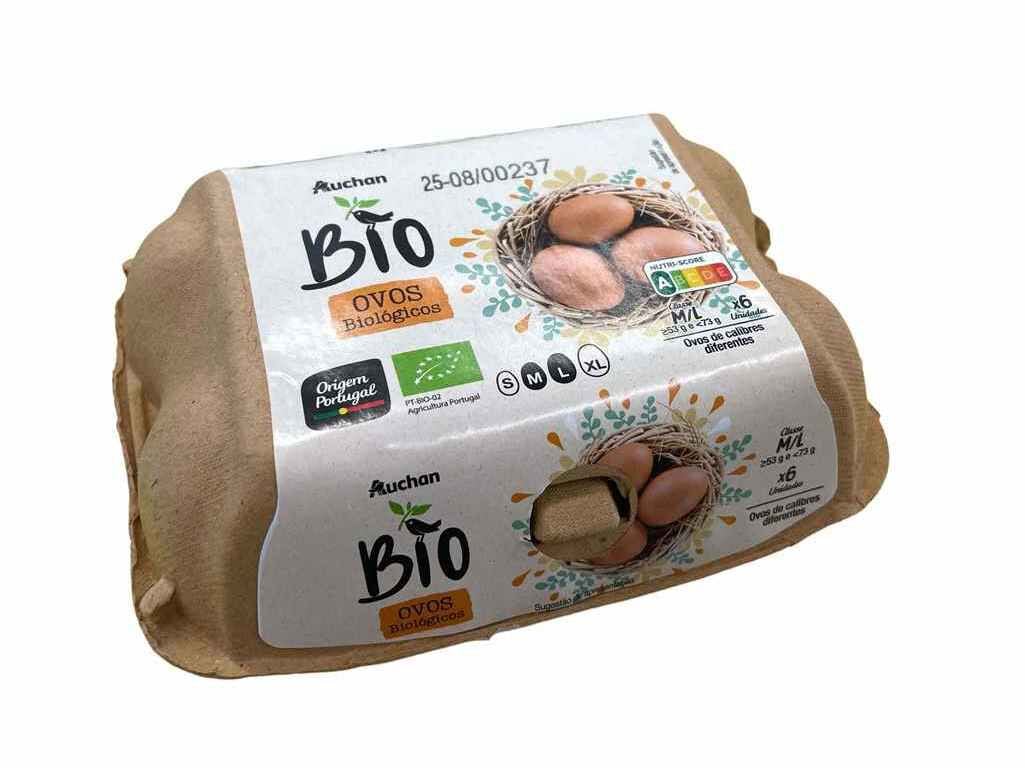 OVOS AUCHAN BIO CLASSE M/L MEIA D&Uacute;ZIA