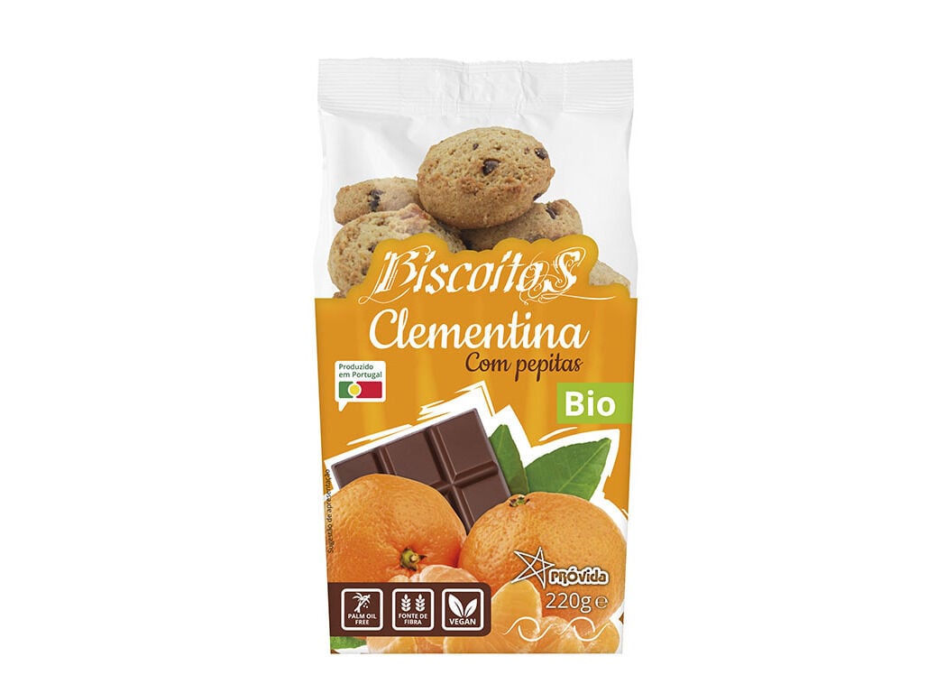 BISCOITOS PR&Oacute;VIDA CLEMENTINA C/ PEP. CHOC. 220G image number 1