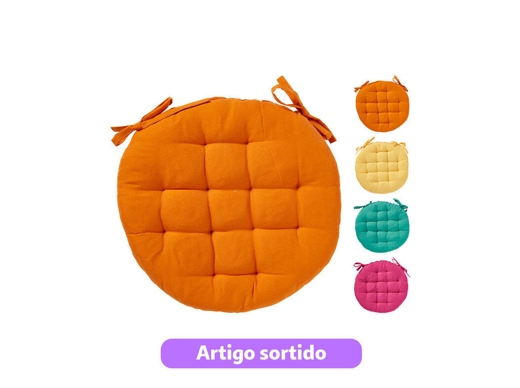 ALMOFADA &Oslash;40CM CORES SORTIDAS