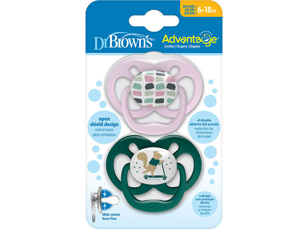 CHUPETA DR. BROWN'S REVERS&Iacute;VEL T2 6-18M 2UN image number 0