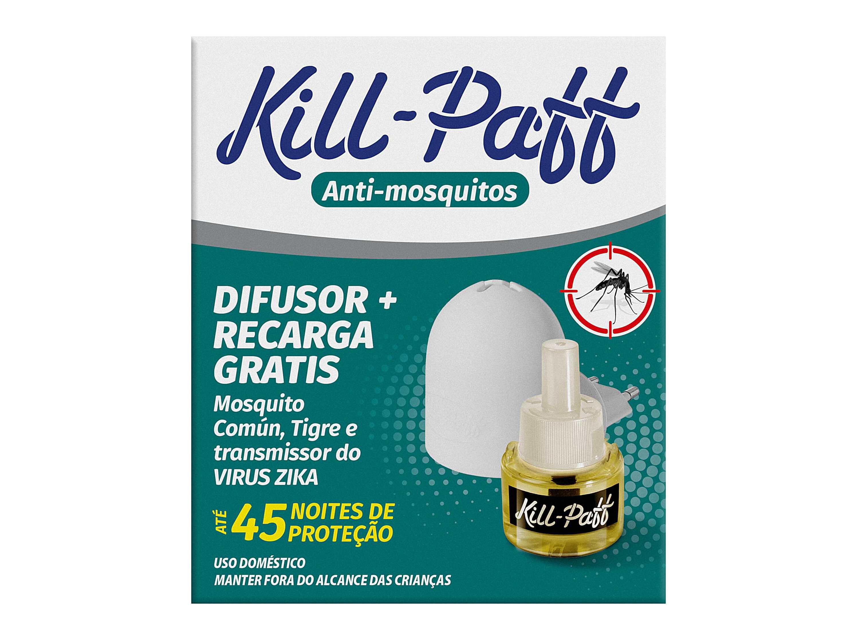 INSETICIDA DIFUSOR KILL PAFF +RECARGA ANTI-MOSQUITOS image number 0