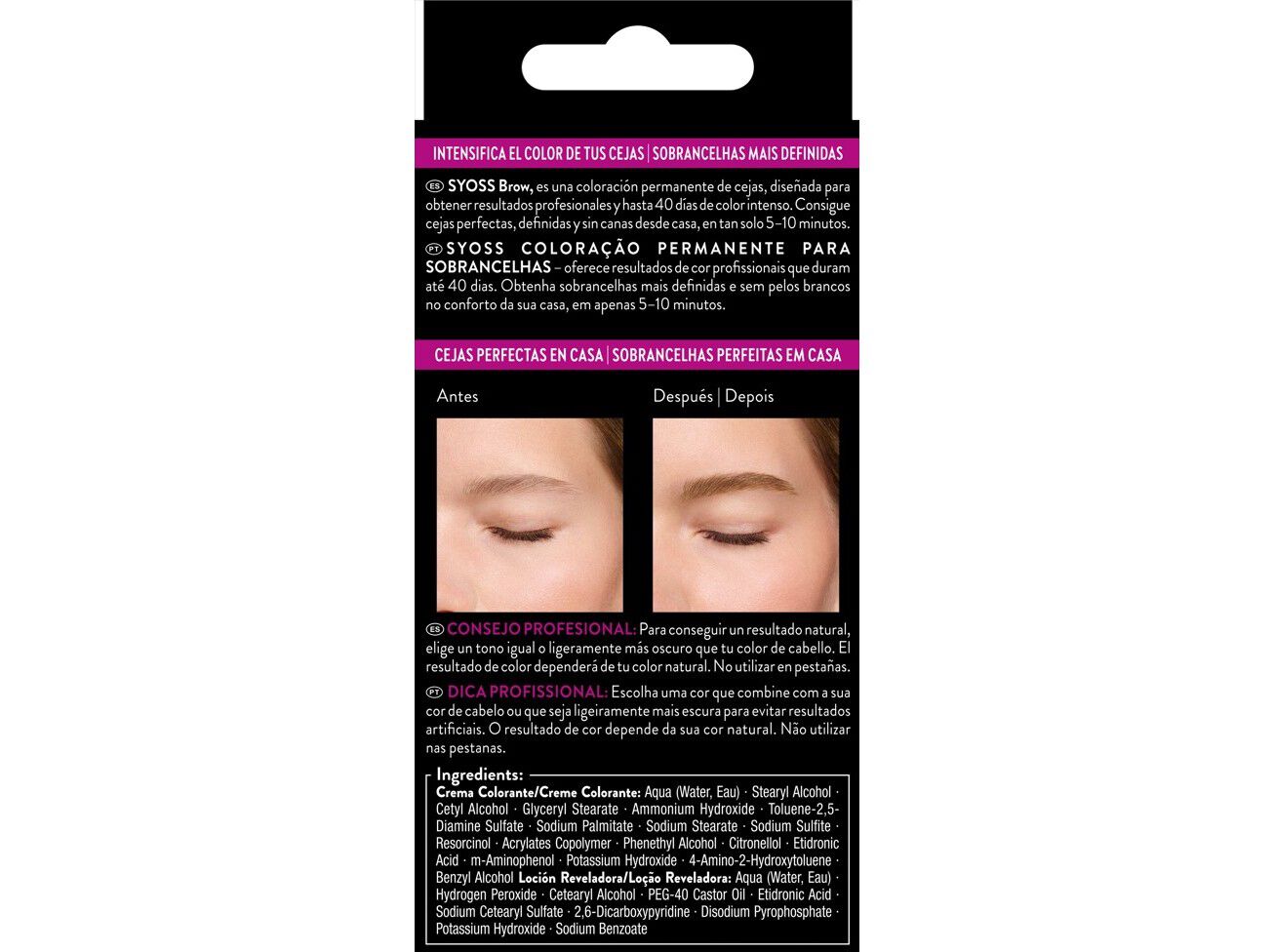 COLORA&Ccedil;AO SYOSS BROW TINT LOURO ESCURO image number 1