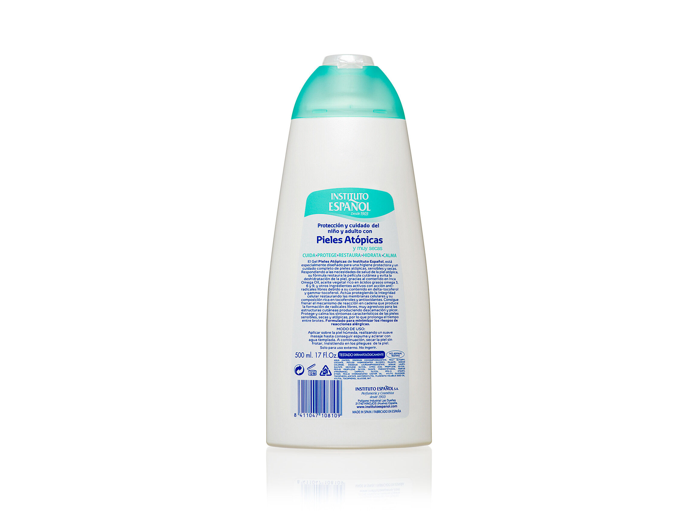 GEL DE BANHO INSTITUTO ESPA&Ntilde;OL PELES AT&Oacute;PICAS 500ML image number 1