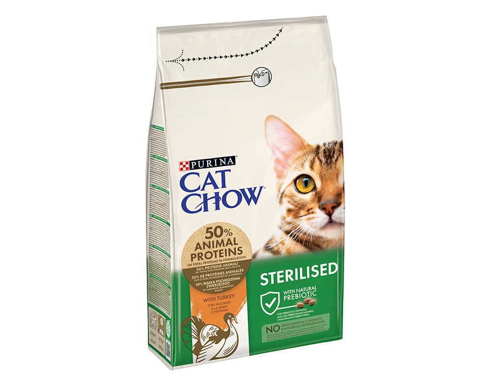 RA&Ccedil;&Atilde;O PARA GATO ESTERILIZ CAT CHOW ESTERILIZADO PERU 1.5KG