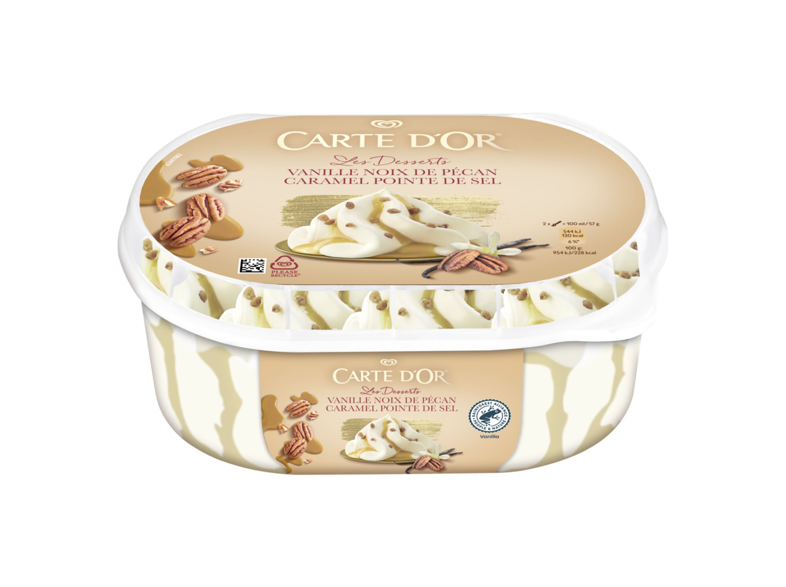 GELADO CARTE D'OR VANILLA PECAN 825ML