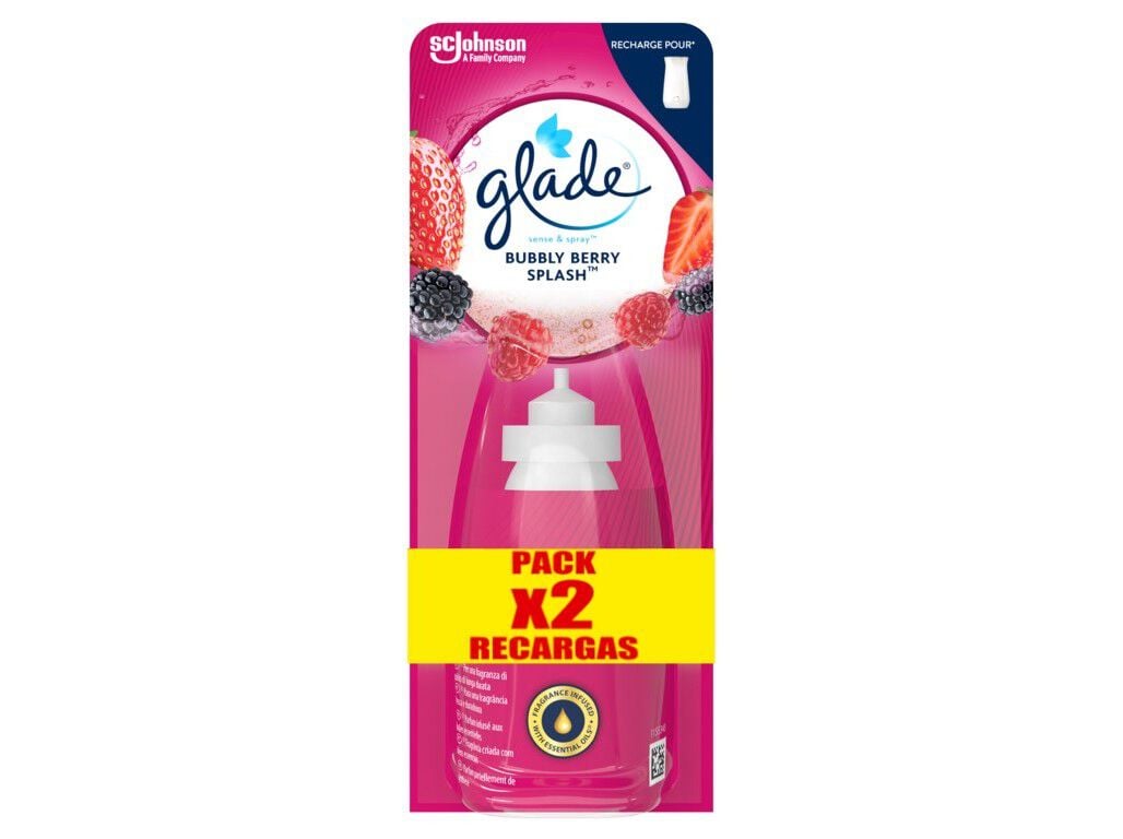 AMBIENTADOR S&S RECARGA GLADE BERRY SPLASH 2X18ML image number 0