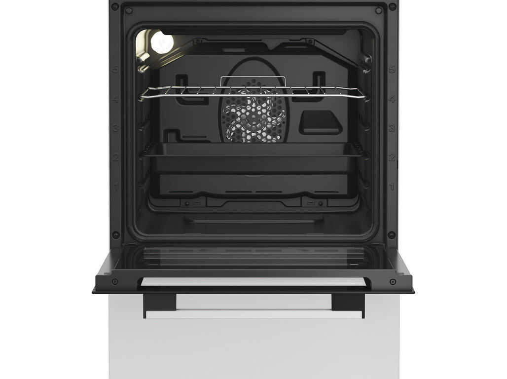 FOG&Atilde;O VITROCER&Acirc;MICA INDESIT I5V8PMW I5V8PMW 50CM BRANCO COM 4 ZONAS E FORNO 55L image number 2