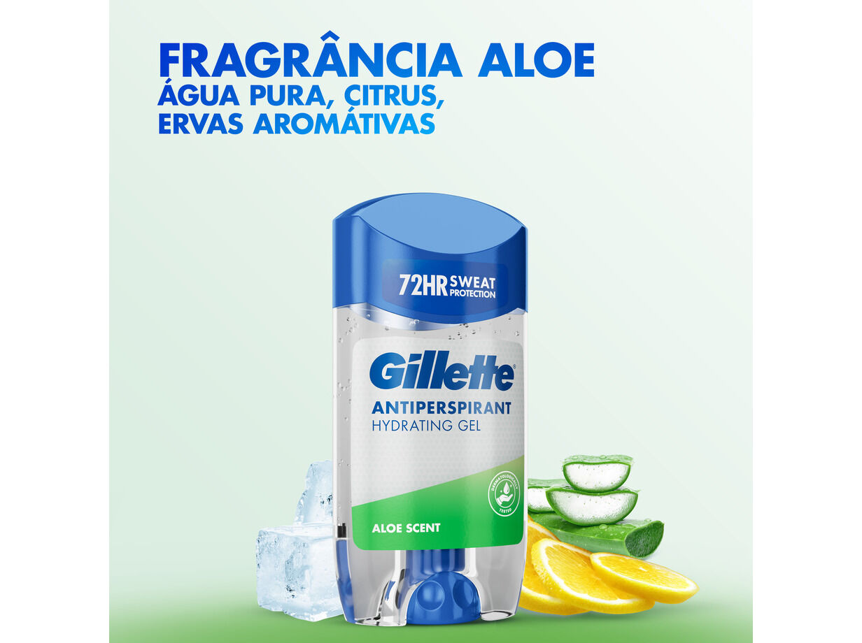 DEOS HOMEM STICK GILLETTE HYDRA GEL ALOE 70ML image number 3