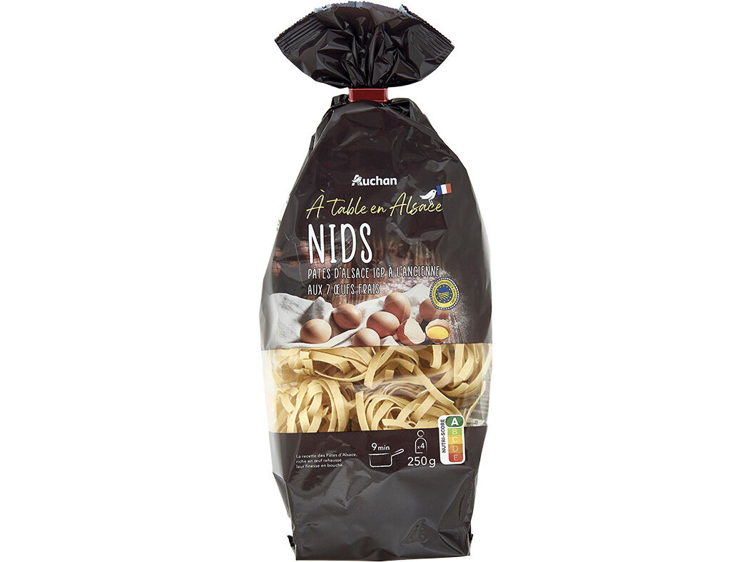 MASSA NIDS AUCHAN &Agrave; MESA EM FRAN&Ccedil;A 250G image number 0