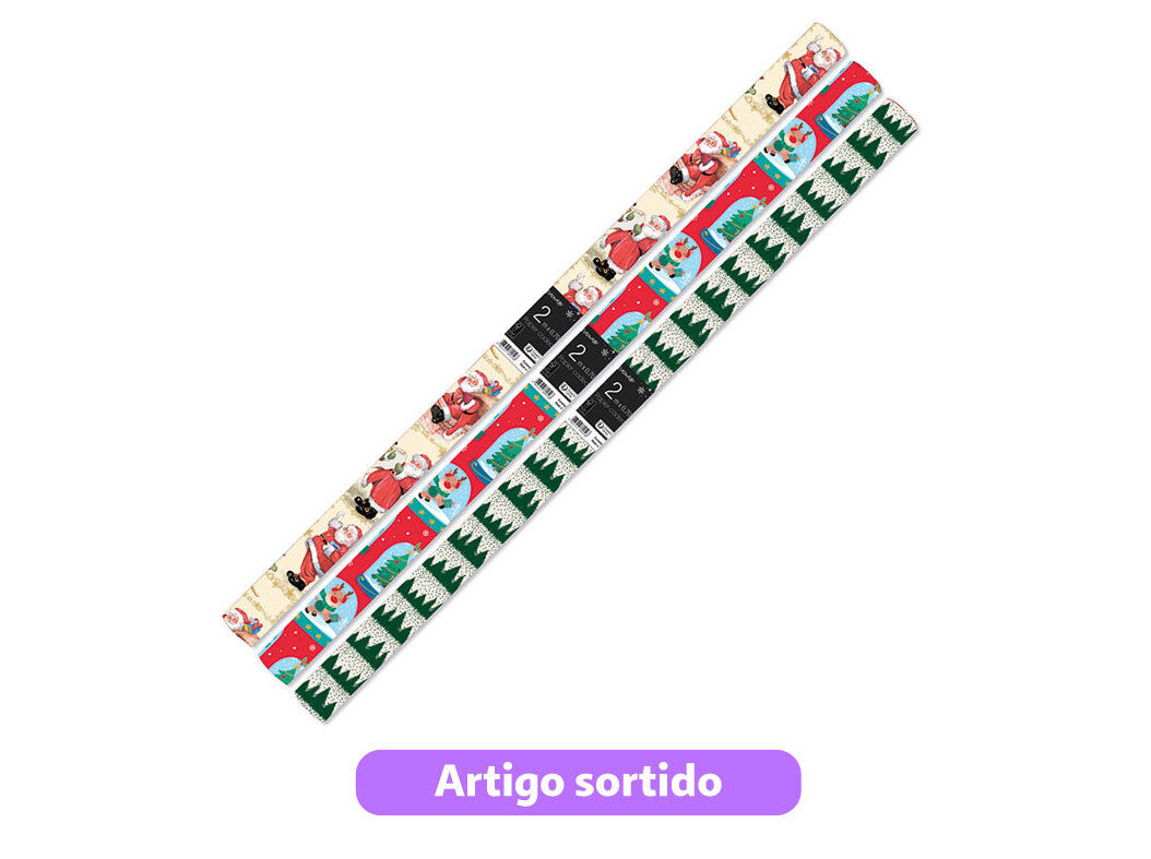 ROLO PAPEL EMBRULHO POLEGAR 10M MODELOS SORTIDOS image number 0