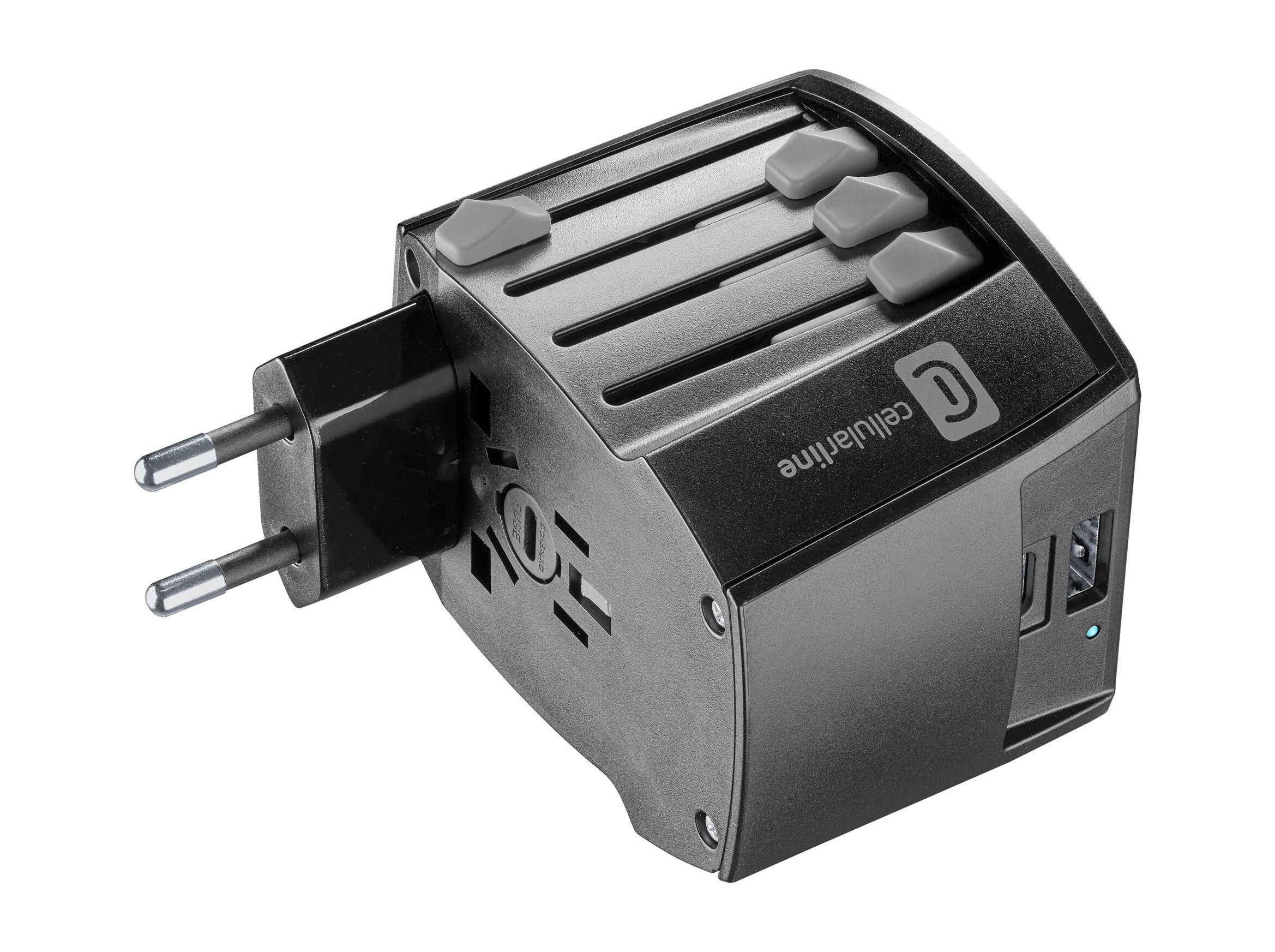ADAPTADOR DE VIAGEM CELLULARLINE WORLD TRAVEL CHARGER 20W 1X USB-A 1X USB-C image number 3