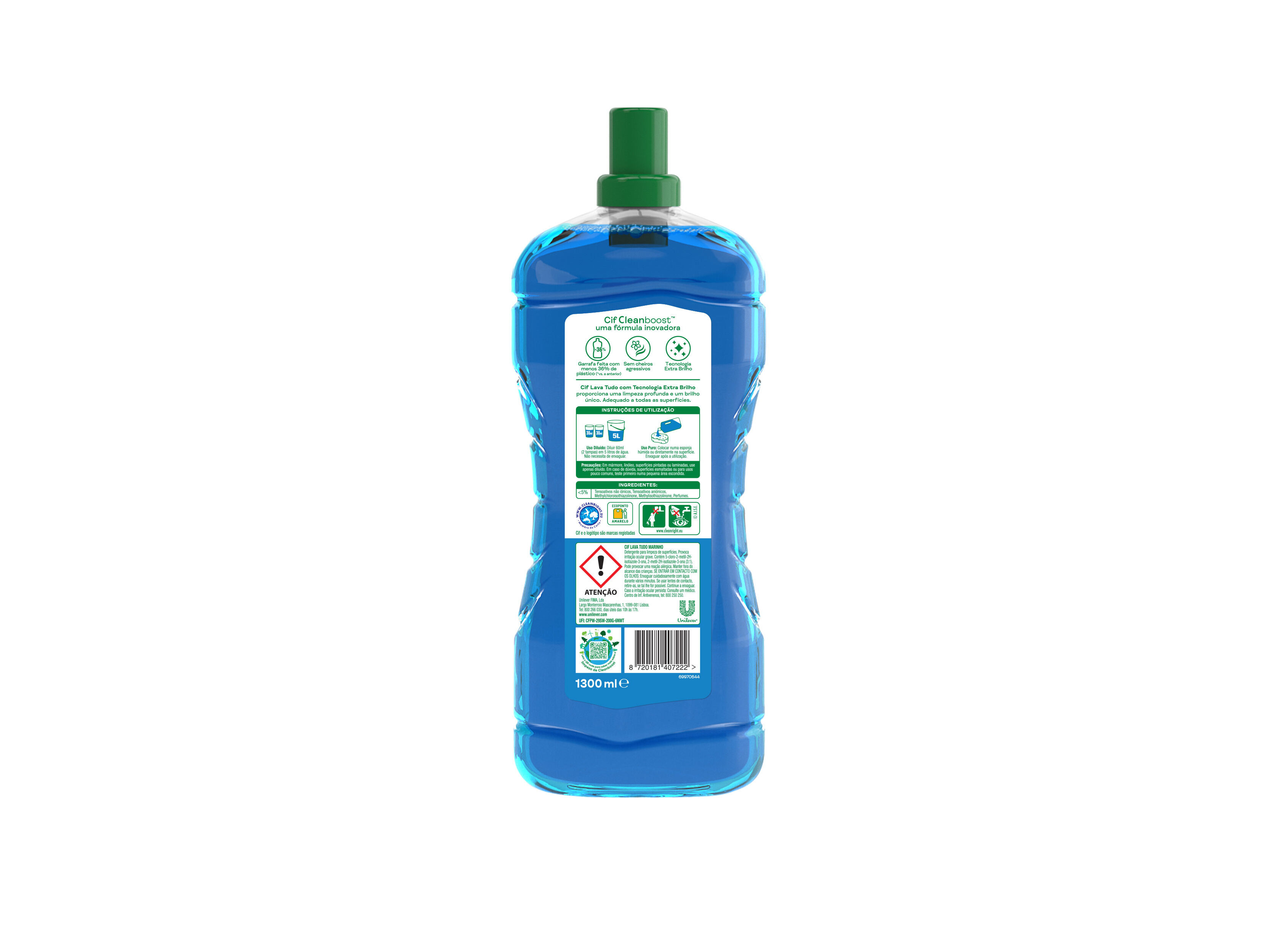 LAVA TUDO CIF L&Iacute;QUIDO MARINHO 1.3 L image number 1