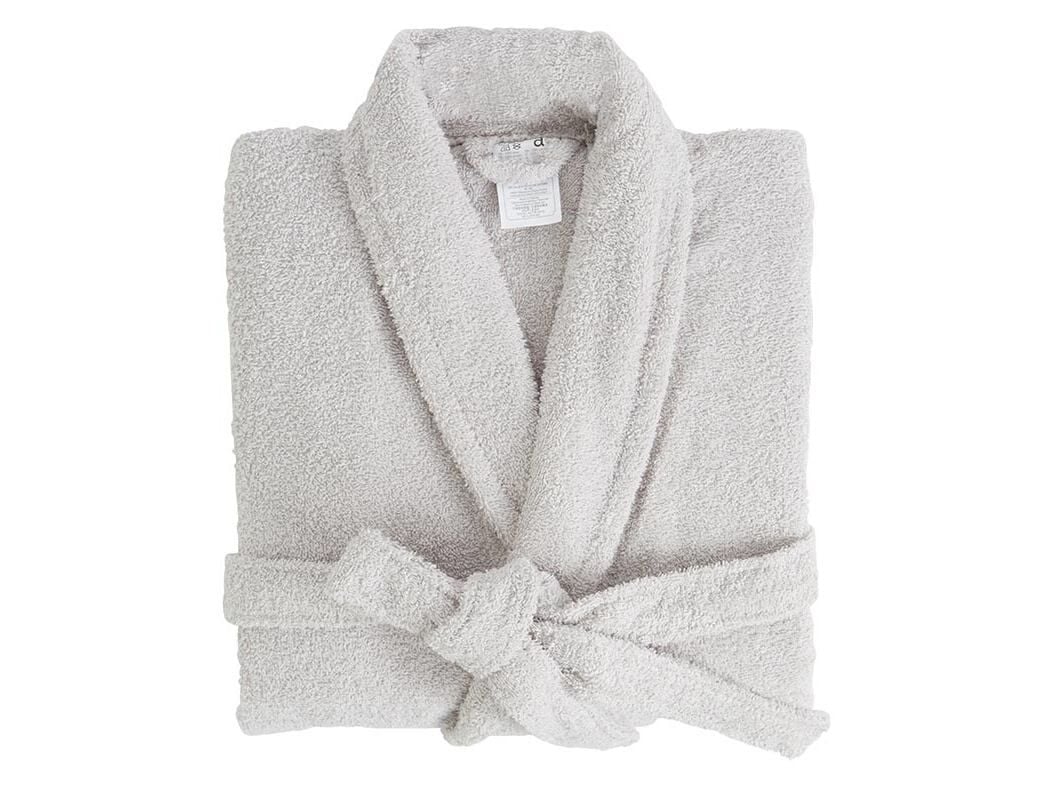 ROUP&Atilde;O DE BANHO ACTUEL ALGOD&Atilde;O ORG&Acirc;NICO 380G/M2 CINZENTO TAMANHO M