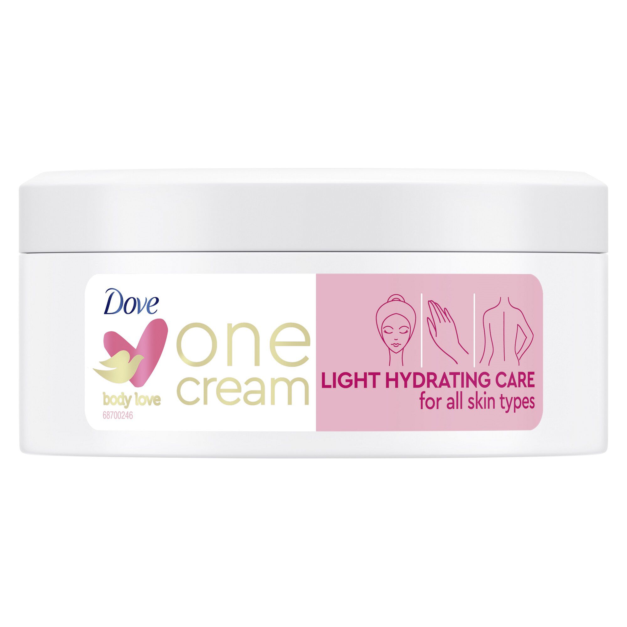 CREME CORPO DOVE LIGHT HYDRATING BODY LOVE 250ML image number 1