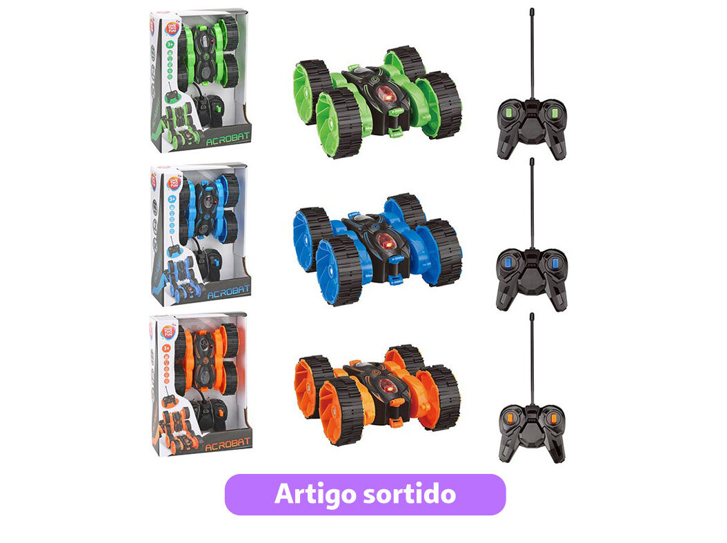CARRO ACROBACIAS ONE TWO FUN FLIP & RUN 13CM MODELOS SORTIDOS