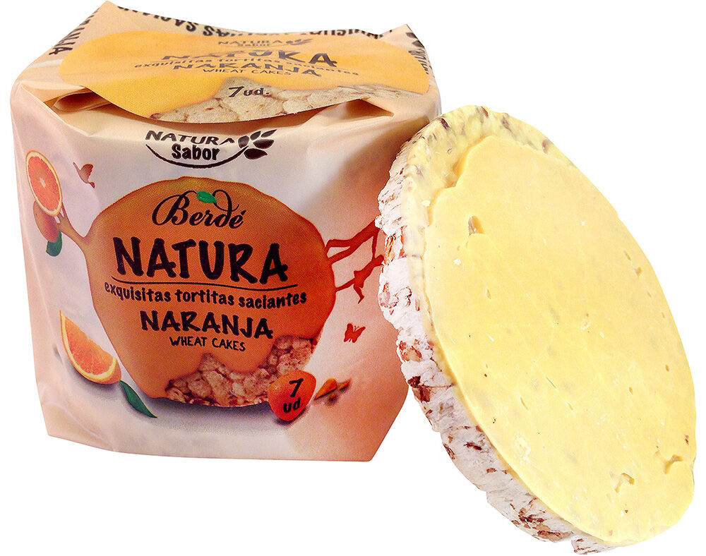 TORTITAS BERDE SACIANTES COBERTAS COM GLACE LARANJA 105G image number 0