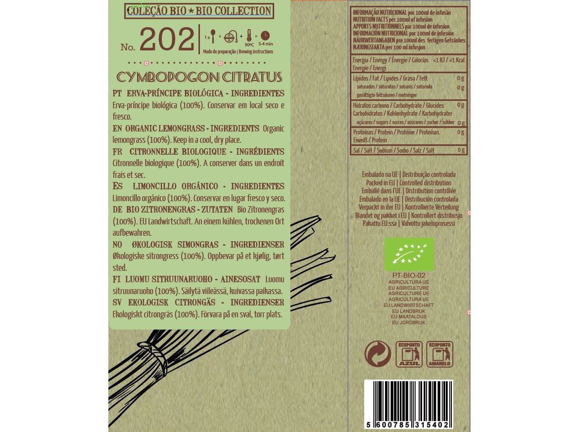 INFUS&Atilde;O LISBON TEA CO. BIO ERVA PRINCIPE 35G image number 1