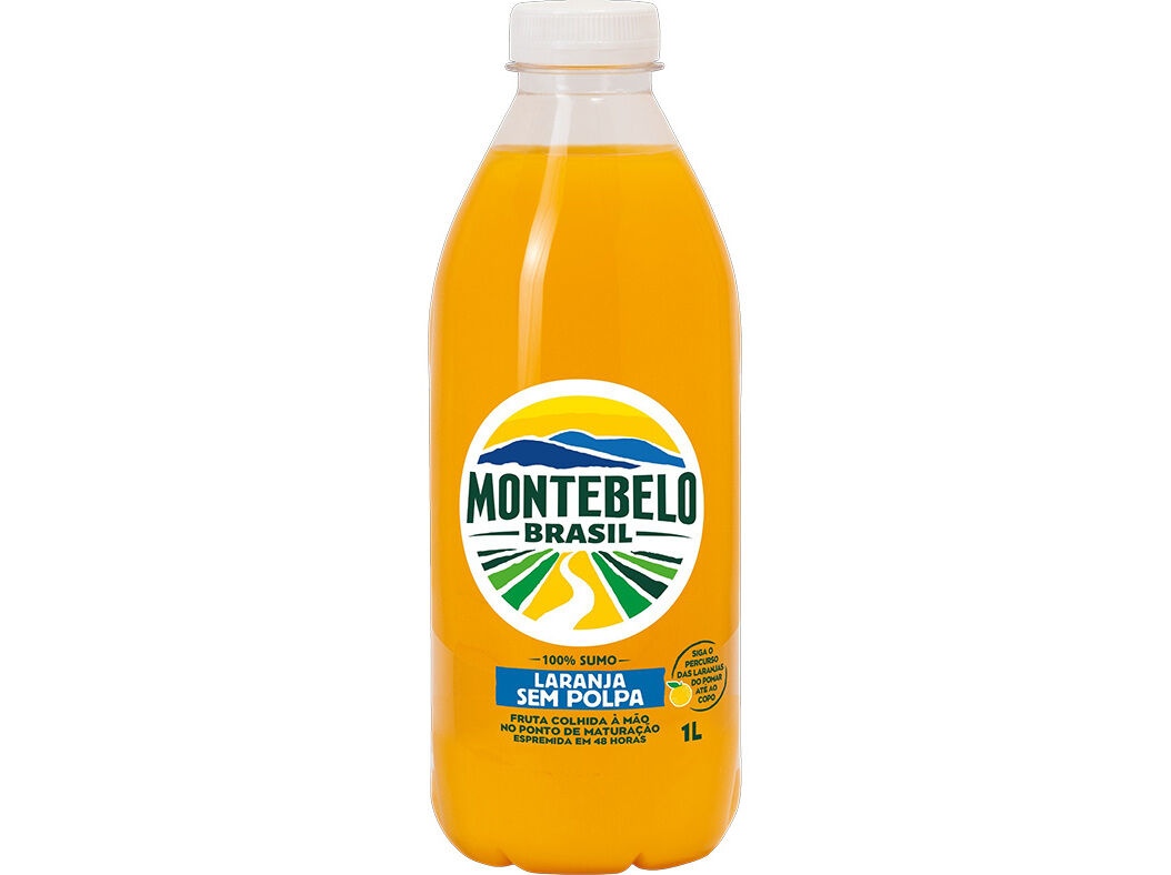 SUMO MONTEBELO BRASIL 100% LARANJA SEM POLPA 1L image number 0