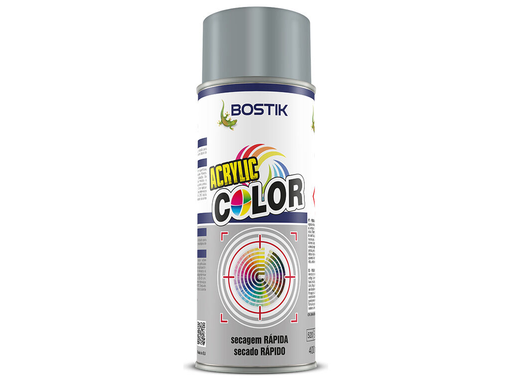 SPRAY ACRYLIC BOSTIK CINZA BRILHANTE 400ML