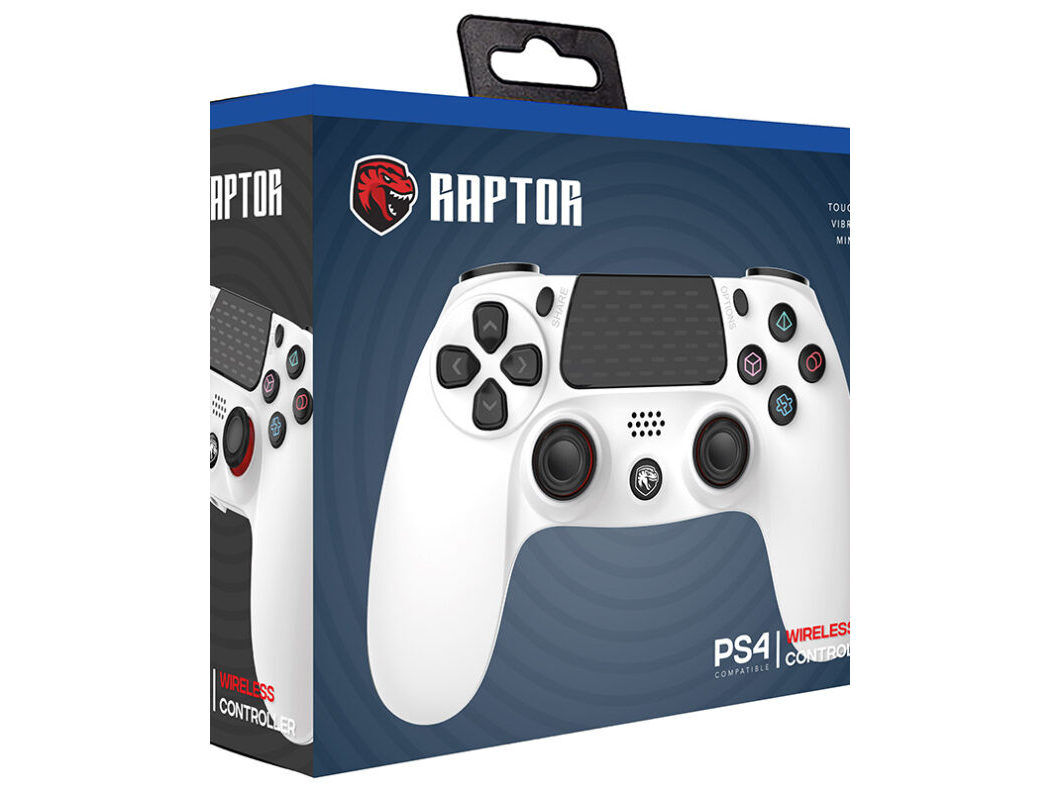 COMANDO S/FIO RAPTOR BRANCO PS4