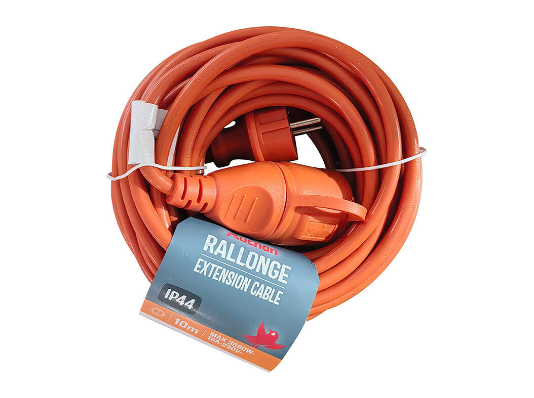 PROLONGADOR EXTERIOR AUCHAN LARANJA 16AC/IP4 10M image number 0