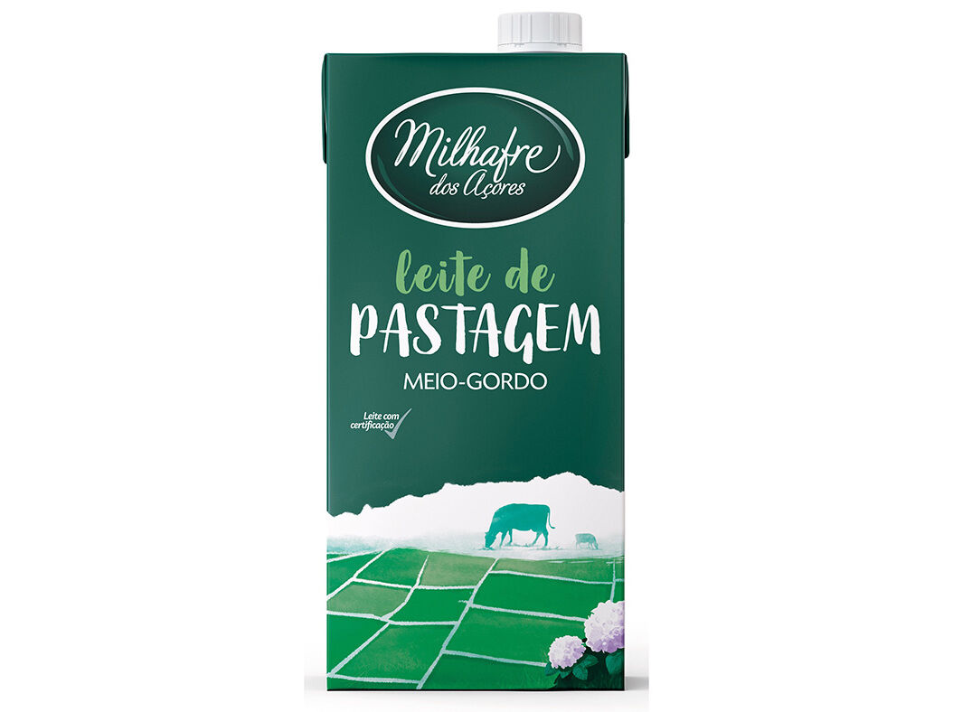 LEITE MILHAFRE UHT PASTAGEM MEIO GORDO 1L