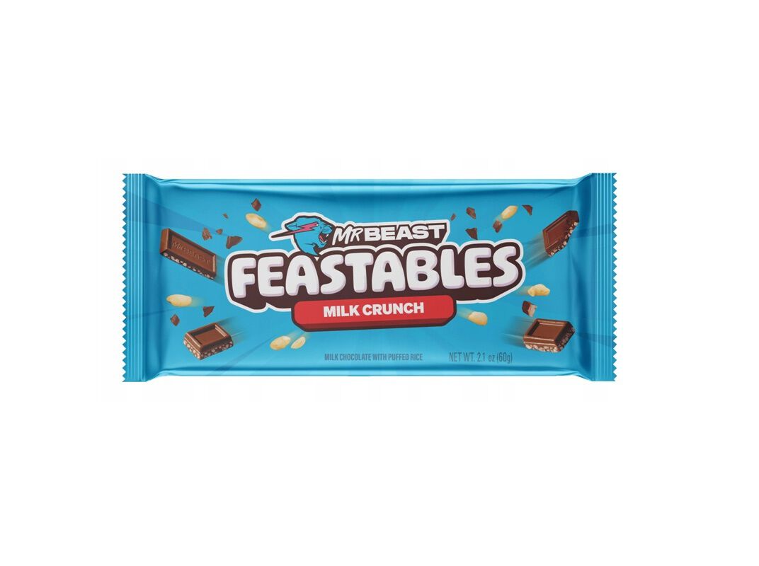 CHOCOLATE FEASTABLES MR. BEAST MILK CRUNCH 60G image number 0
