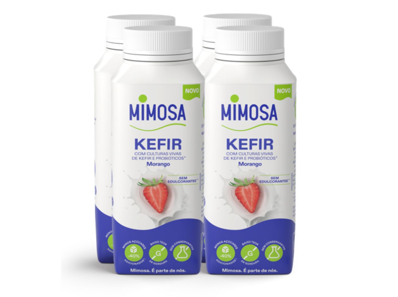 KEFIR MIMOSA MORANGO 4X200 ML image number 1