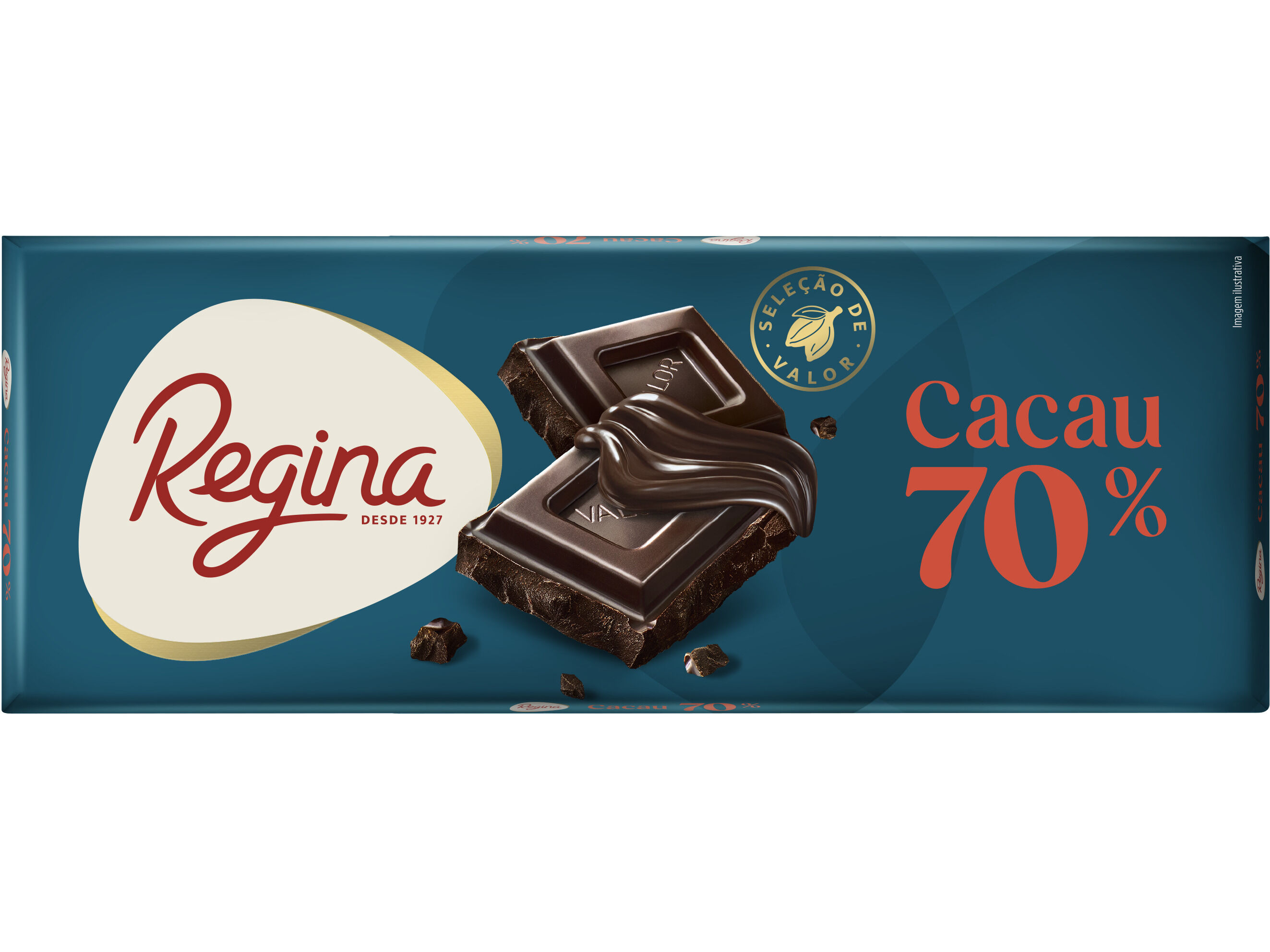 TABLETE CHOC. NEGRO REGINA 70% CACAU 200G image number 1