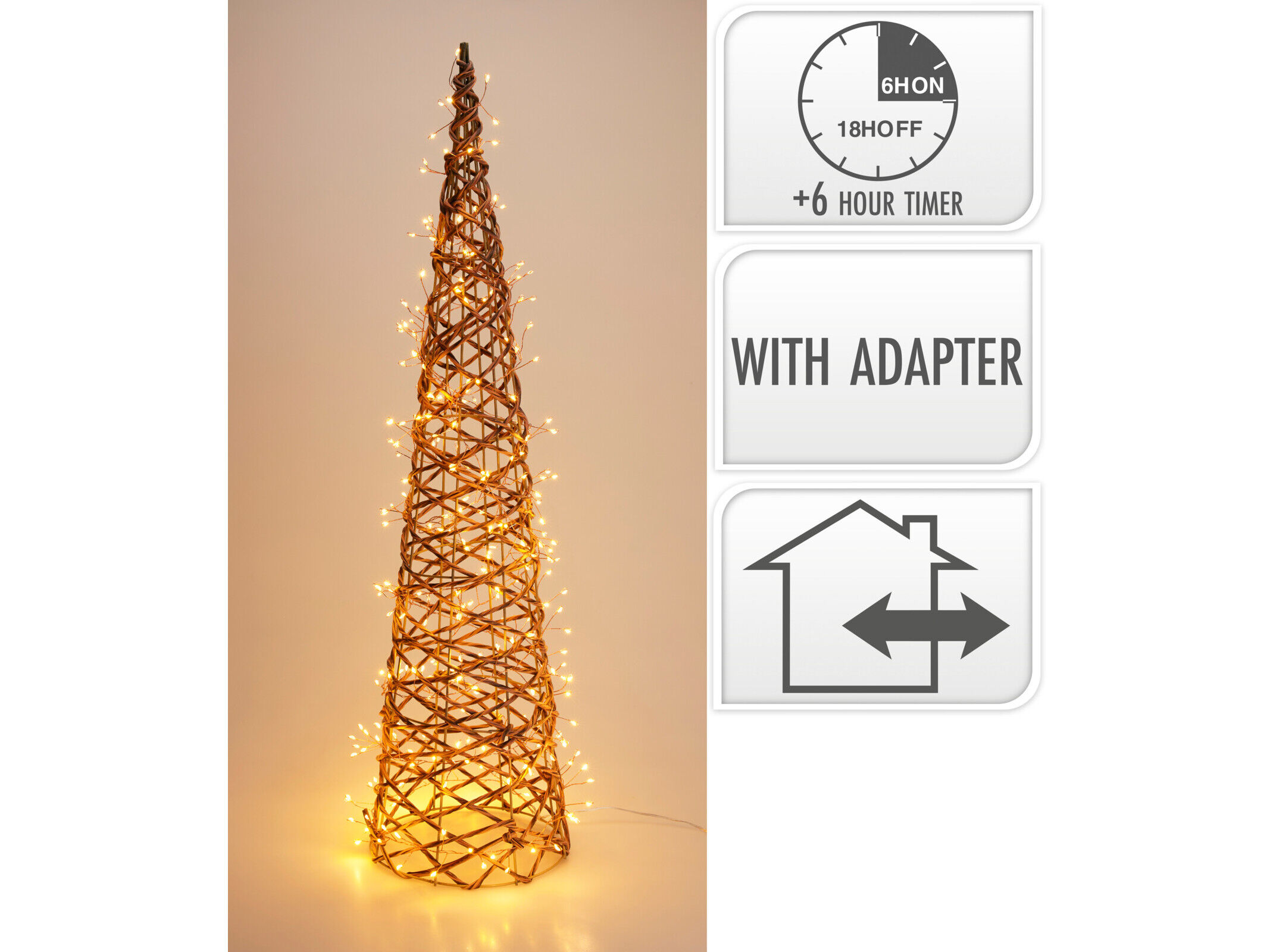 CONE COM LED 80CM image number 0