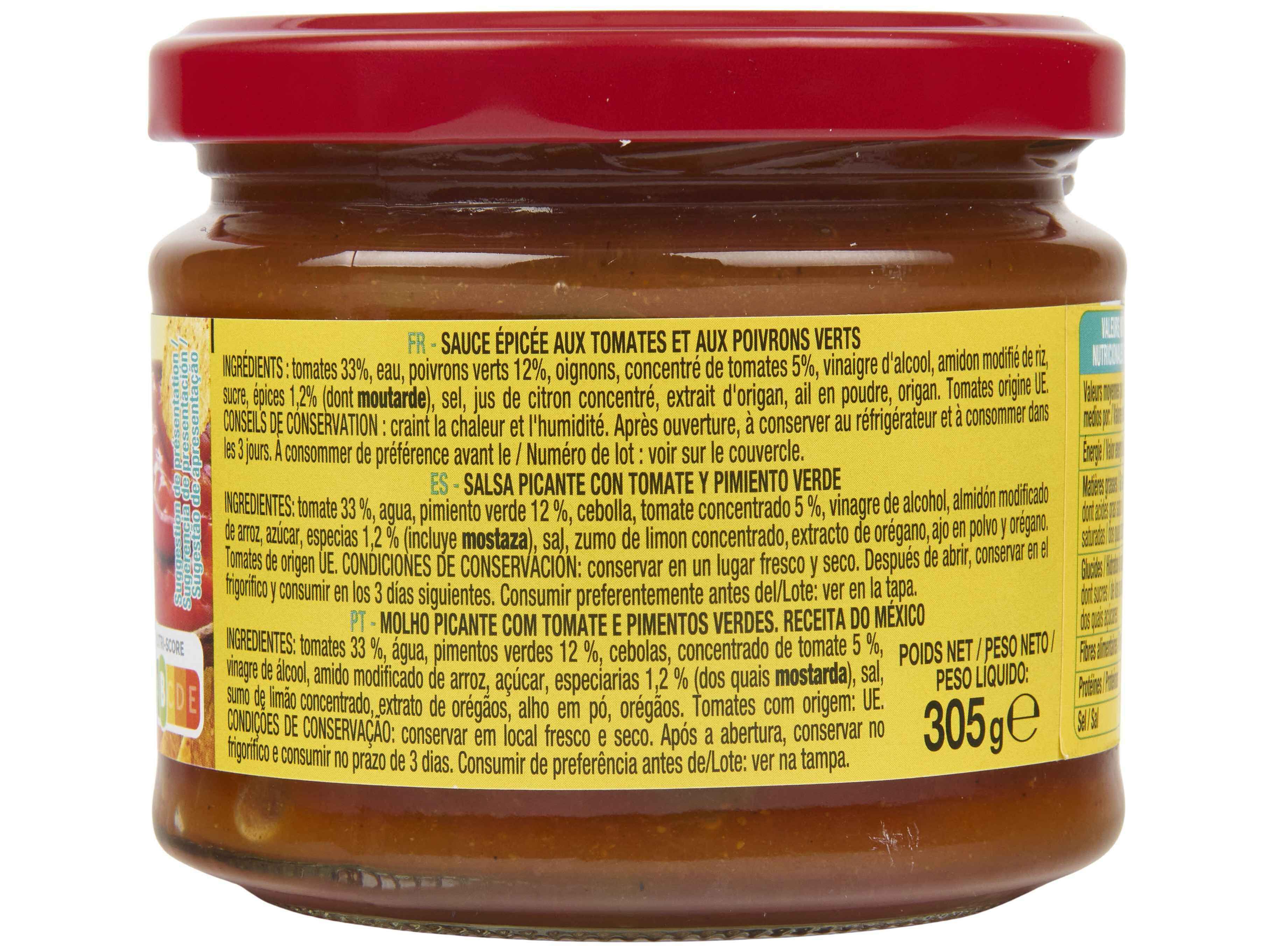 MOLHO AUCHAN MUITO PICANTE 305G image number 1