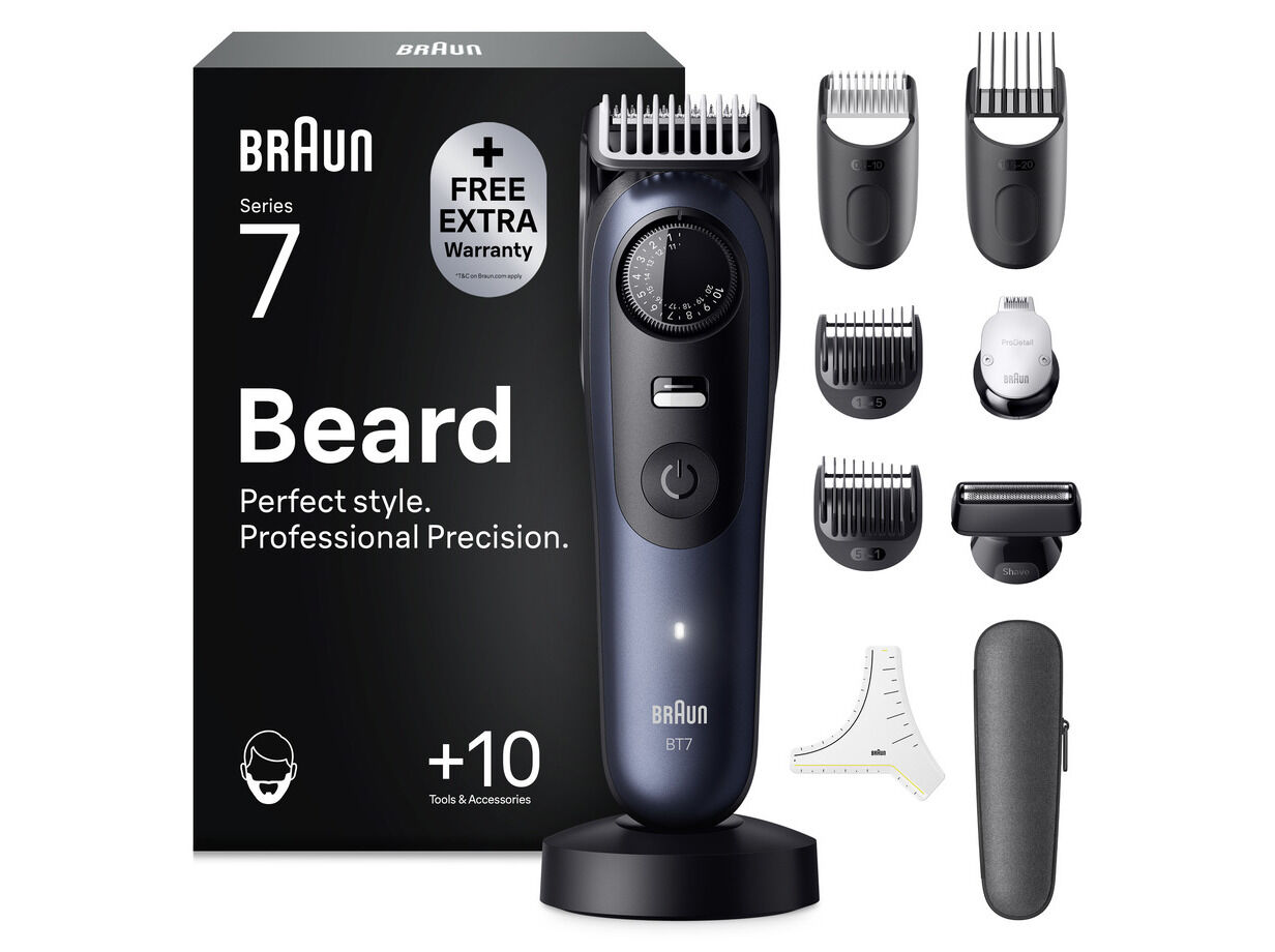 APARADOR DE BARBA BRAUN BT7540 SERIES 7 COM 40 AJUSTES image number 0