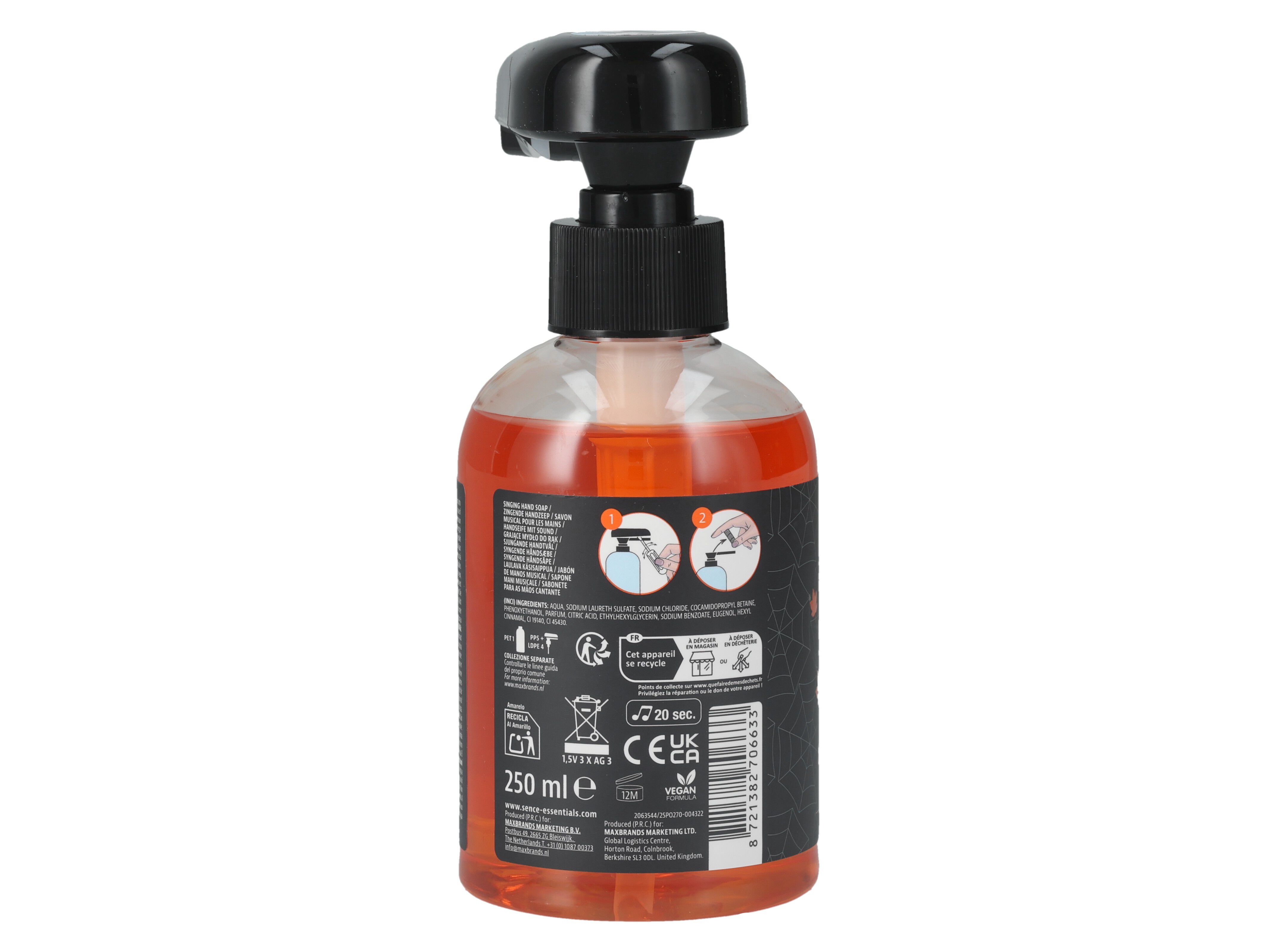 SABONETE L&Iacute;QUIDO SENCE HALLOWEEN 250 ML image number 7